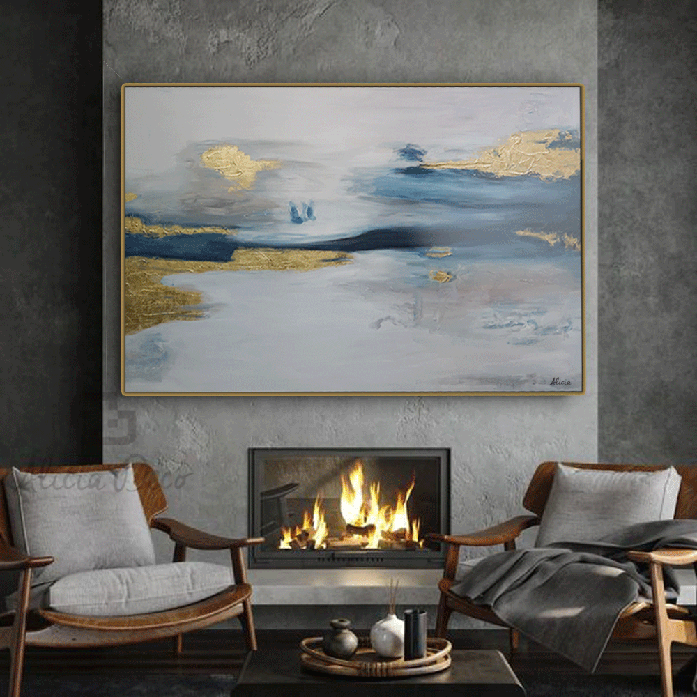 Tableau modern hand painted - Alicia Deco