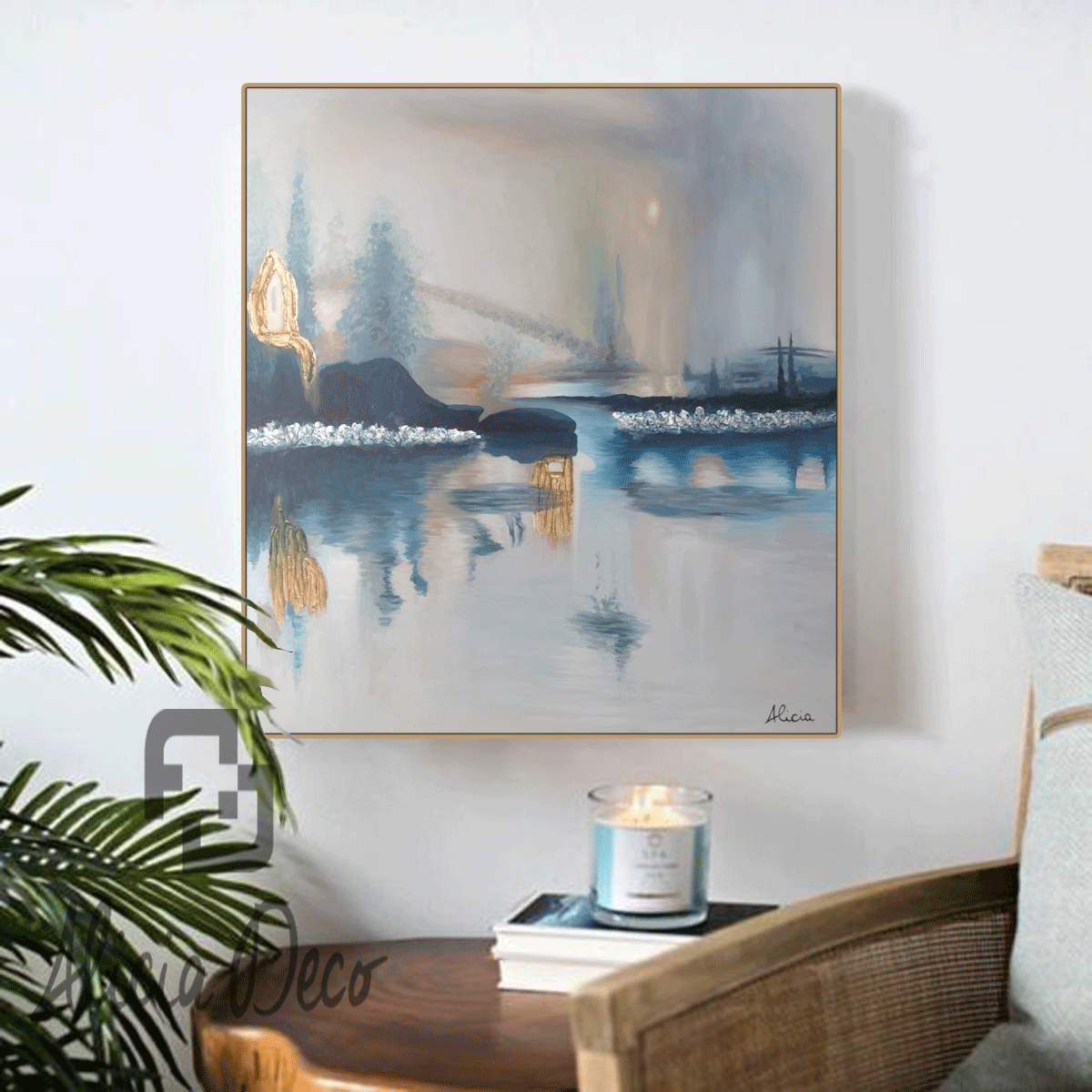 Tableau modern hand painted - Alicia Deco