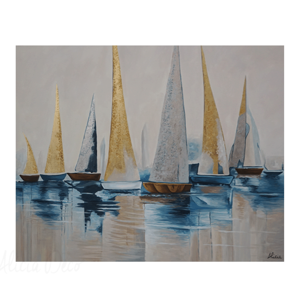 Tableau modern hand painted - Alicia Deco