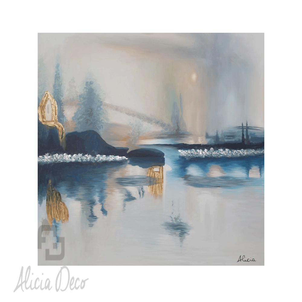 Tableau modern hand painted - Alicia Deco