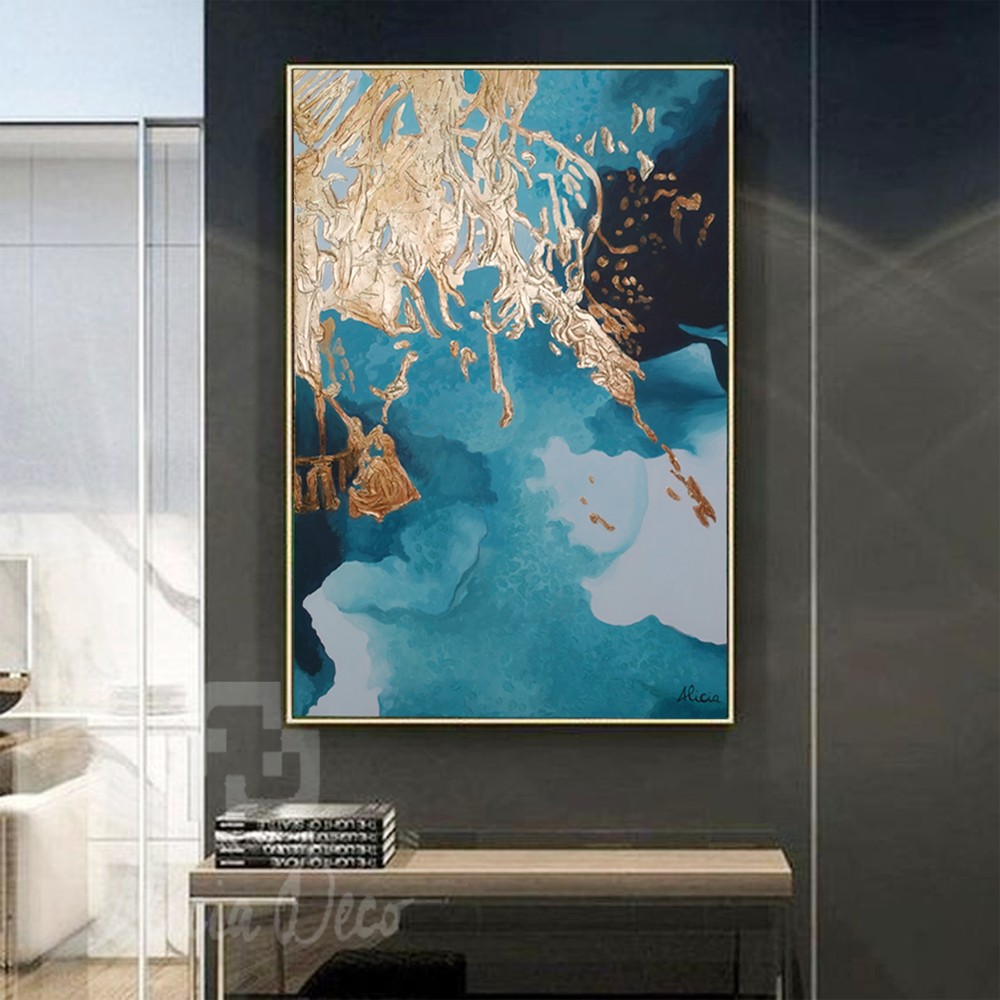 Tableau modern hand painted - Alicia Deco