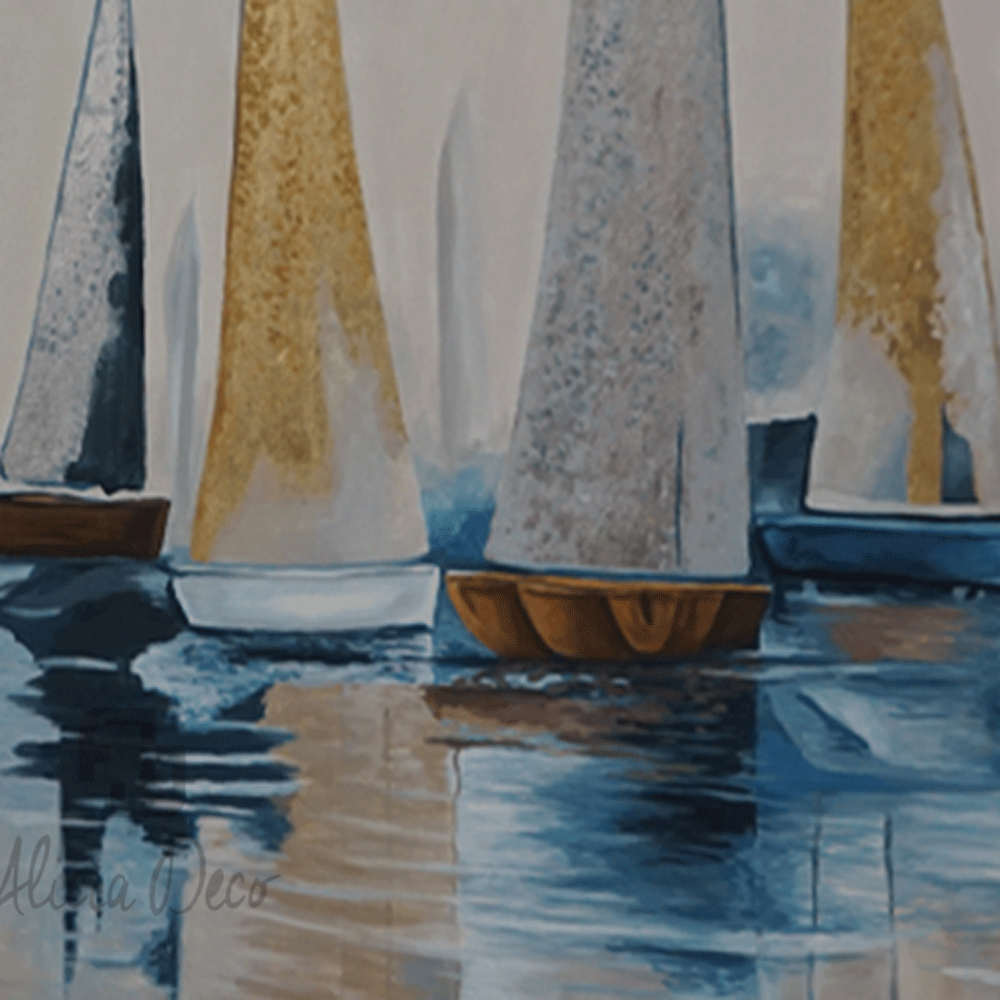 Tableau modern hand painted - Alicia Deco