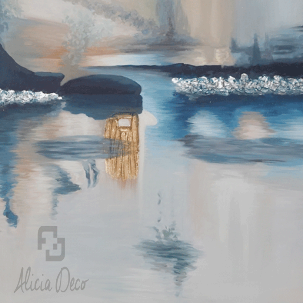 Tableau modern hand painted - Alicia Deco